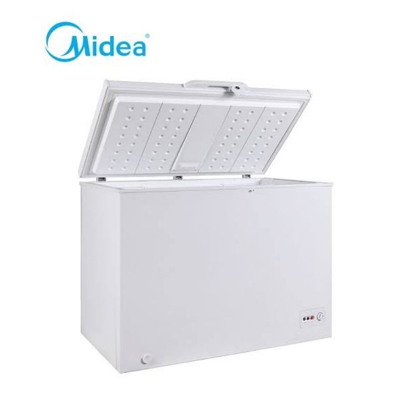 CHEST FREEZER BOX MIDEA HS 259 HS259 CK HS259CK PETI PEMBEKU UNTUK USAHA BISNIS JUALAN TOKO ES BATU 