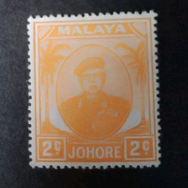 

2 Cent Prangko Kuno JOHORE Malaya Bagus