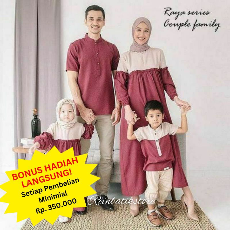 [ FREE GIFT ] COUPLE KELUARGA RAYA SERIES / RAYA COUPLE FAMILY / SET COUPLE KELUARGA RAYA