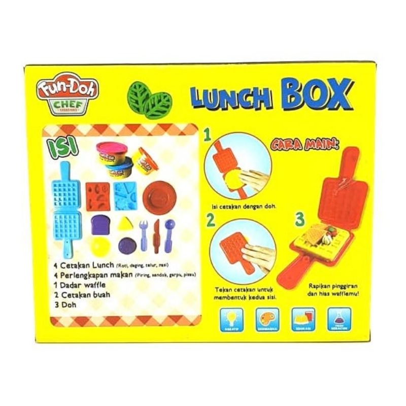 FUN DOH LUNCH BOX / MAINAN EDUKASI ANAK / MAINAN LILIN ANAK