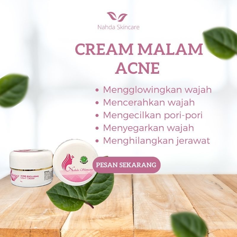 KEMASAN BARU ECER CREAM MALAM NAHDA SKINCARE ORIGINAL