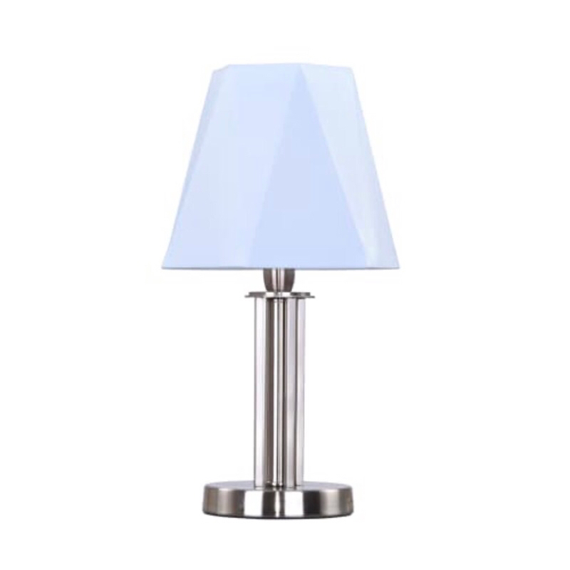 EGLARE GEMMA LAMPU MEJA E-14 SATIN NICKEL/ACE TABLE LAMP GEMMA E-14/ ACE LAMPU MEJA/EGLO TABLE LAMP/ACE LAMPU TIDUR/ACE LAMPU NAKAS/ACE LAMPU INDOOR/LAMPU MEJA MINIMALIS/LAMPU TIDUR MINIMALIS/LAMPU SUDUT