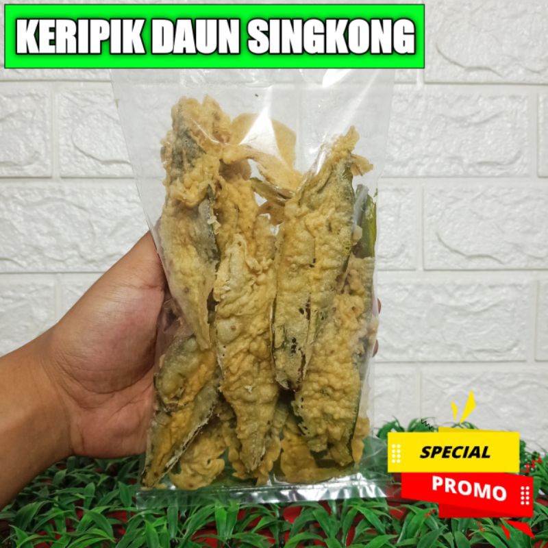 

Keripik Daun Singkong / Peyek Daun Singkong / Keripik Peyek Daun Singkong / Camilan Keripik Daun Singkong