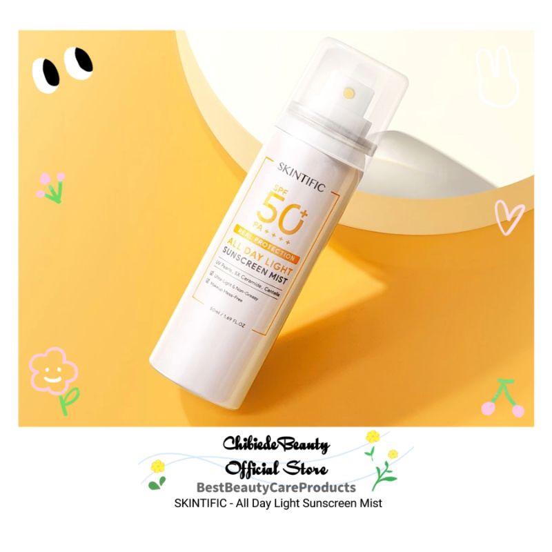 SKINTIFIC All Day Light Sunscreen Mist BPOM ORIGINAL