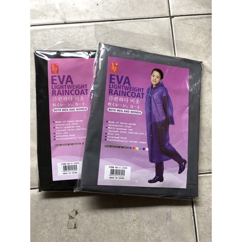 JAS UJAN HUJAN EVA PONCHO PONCO LIGHTWEIGHT DEWASA IMPORT PREMIUM MURAH KUAT