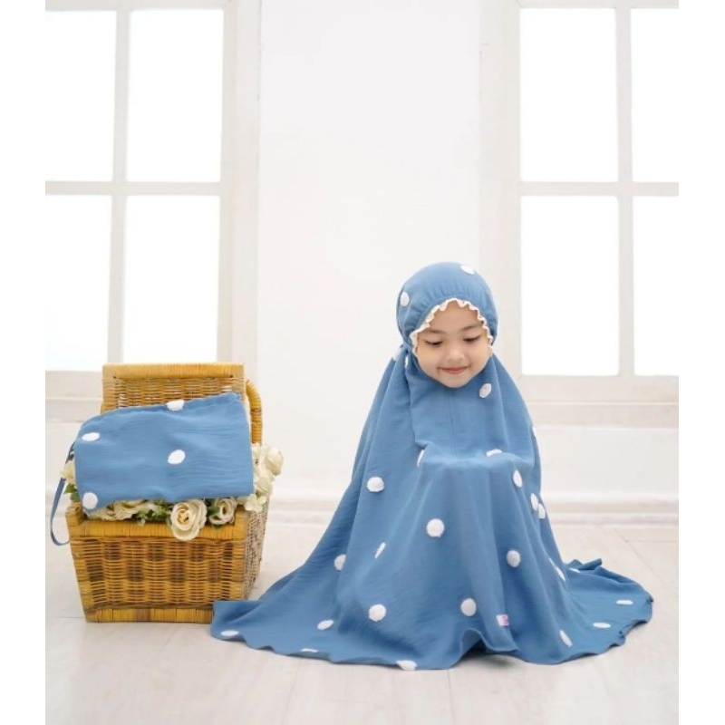 Mukena Anak Perempuan Crinkle Airflow 3-6 Tahun