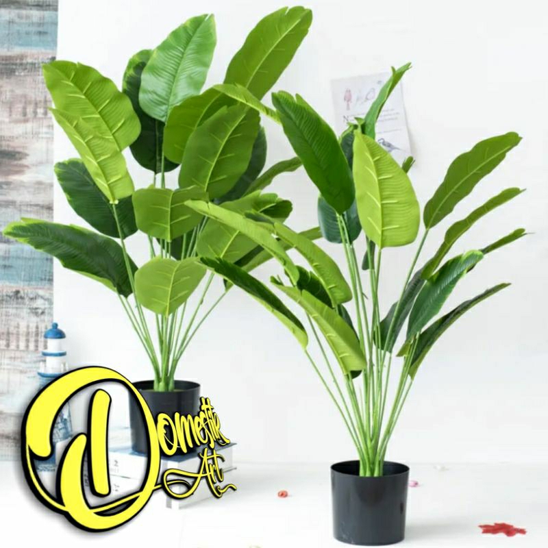 Daun Pisang Artificial / Daun Pisang Plastik / Dekorasi Tanaman Hias Palsu