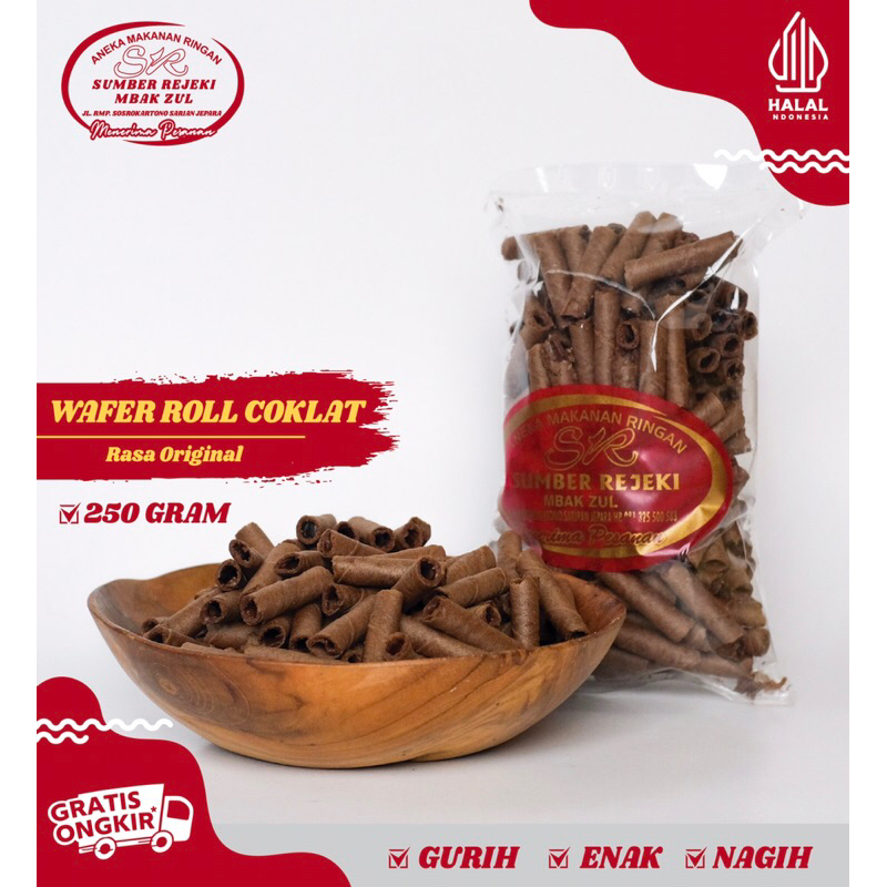 

WAFER ROLL COKLAT 250 GRAM