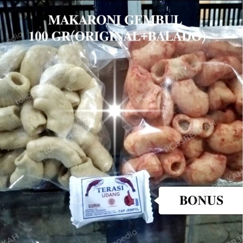 

Makaroni Original Gembul Goreng 100gr GRATIS TERASI ENAK