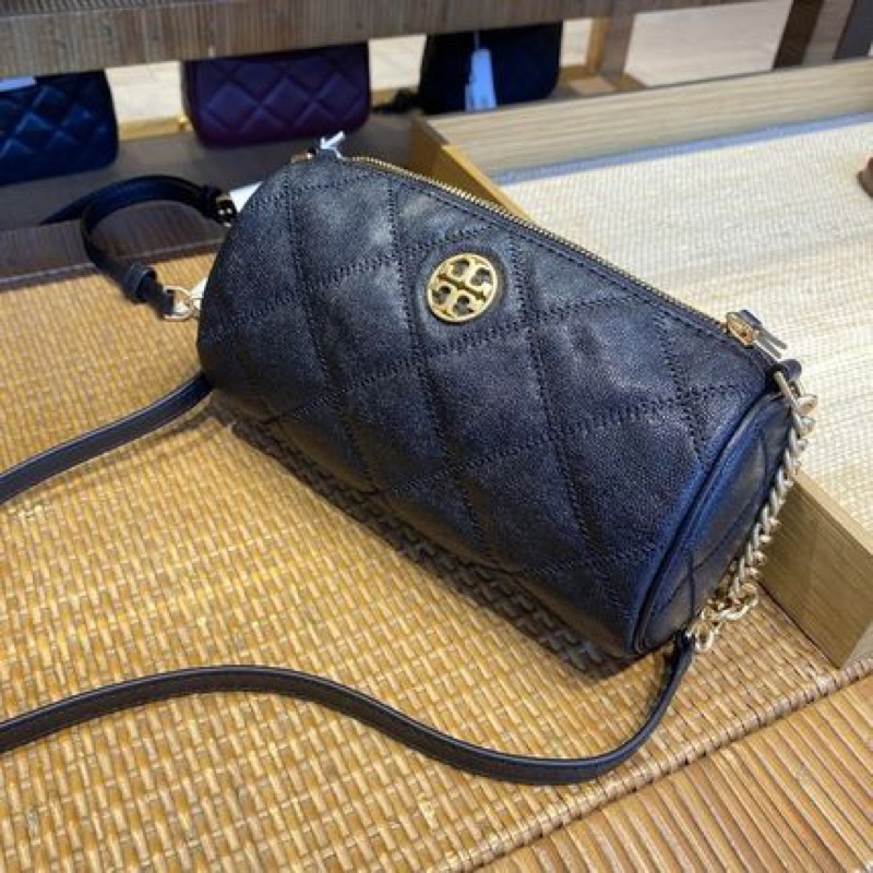 Tory Burch Miller Black Willa Barrel Crossbody Bag TB 141024