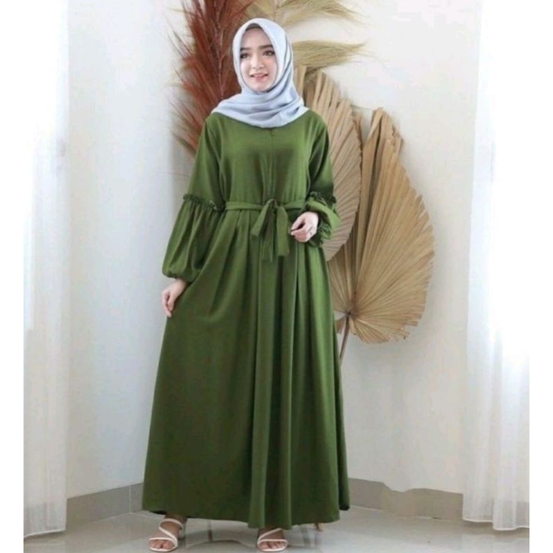 GAMIS LIONA BELT BUSUI BUMIL DRESS