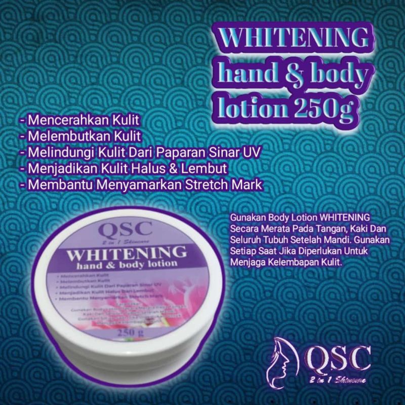 QSC 2 in 1 Whitening Body Lotion 250g