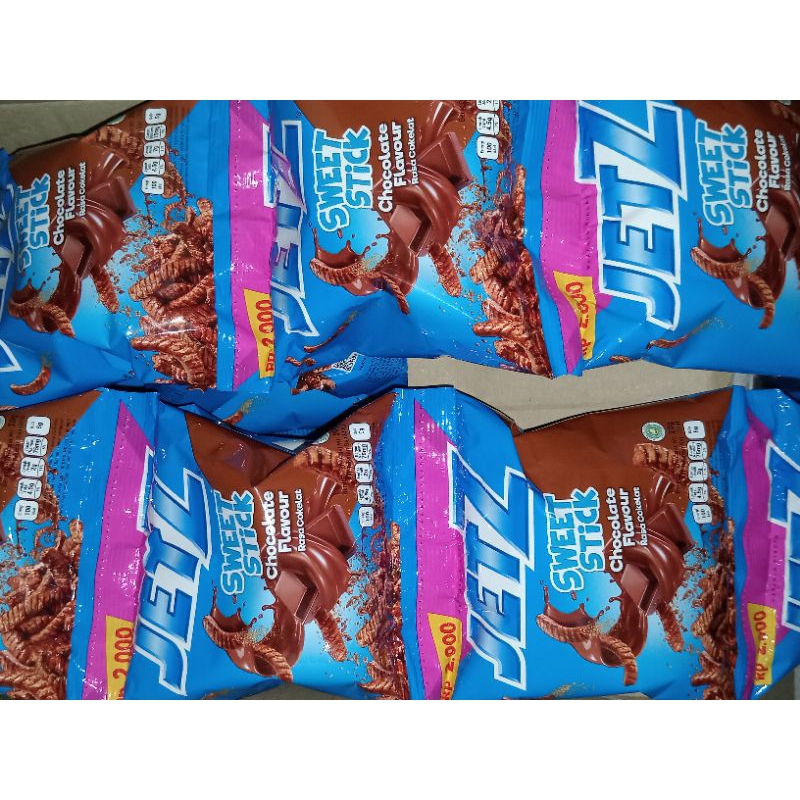 

JET Z SWEET STIK RASA COKLAT 1 RENCENG ISI 10PCS X 20G