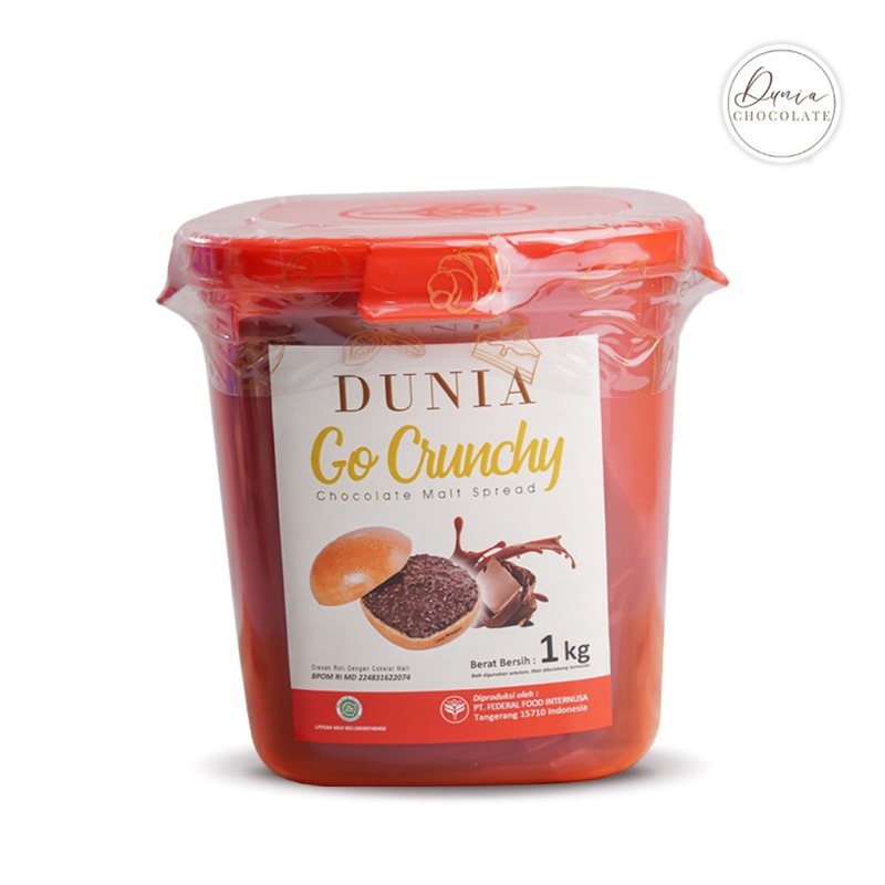 Dunia Go Crunchy Chocolate Spread 1 Kg