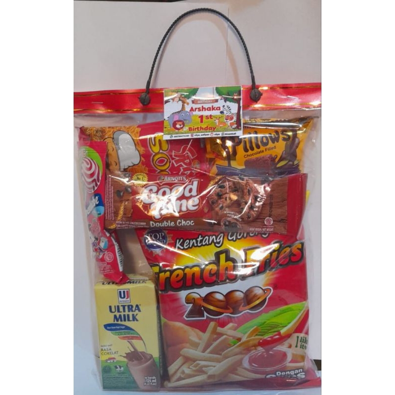 

paket Snack ulang tahun/paket ulang tahun/Snack ultah/goodie bag/Snack ulang tahun