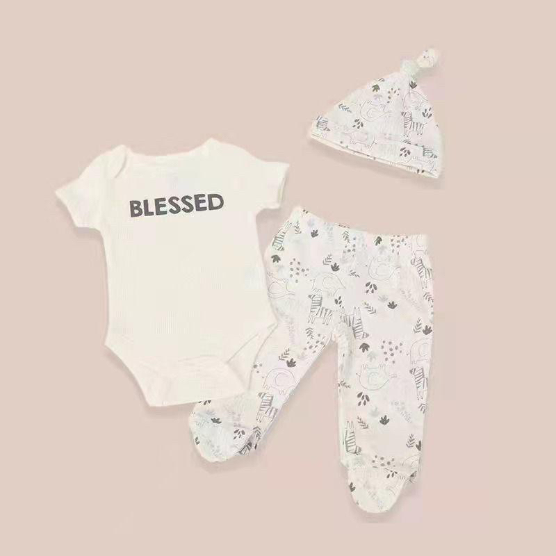 BABY K2 - ( A ) Bodyset Baby 3 in 1 MOTIF BOY &amp; GIRL