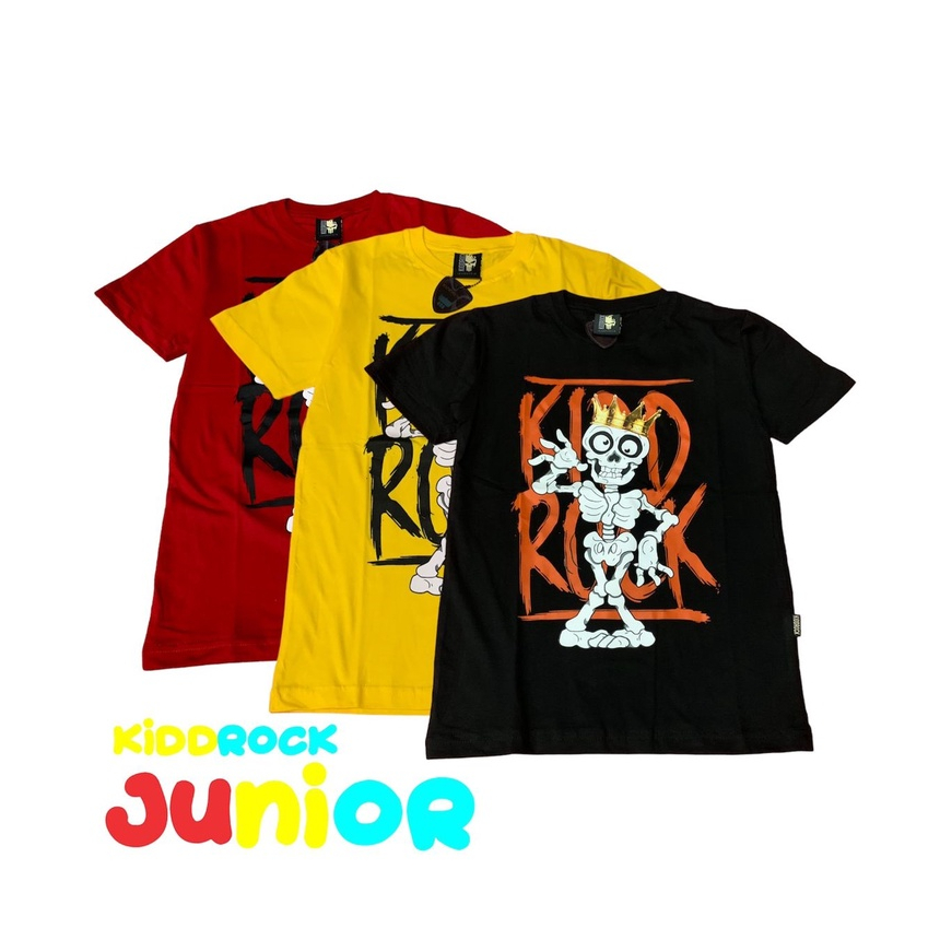 Kiddrock kaos anak laki laki junior dancing skull / kaos junior 10 -15 thn