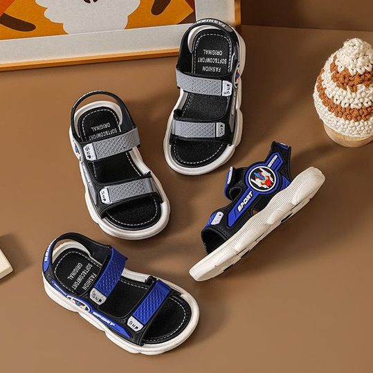 Sandal Anak Laki-laki CHIKO Jelly Import 558 +12T / sandal anak sendal gunung anak laki-laki / Sandal Anak Karet Empuk Tali Perekat