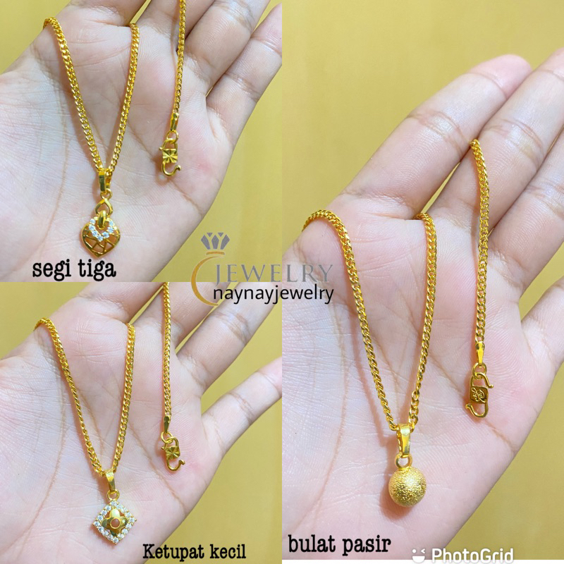 Kalung lempis warna 24k