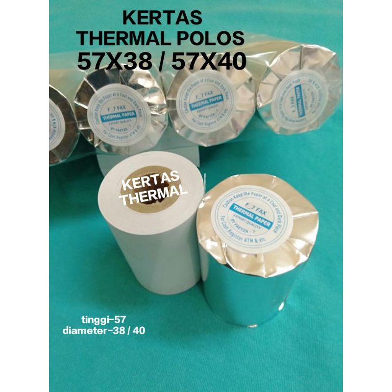 

KERTAS THERMAL POLOS 57 X 38 / 57X40