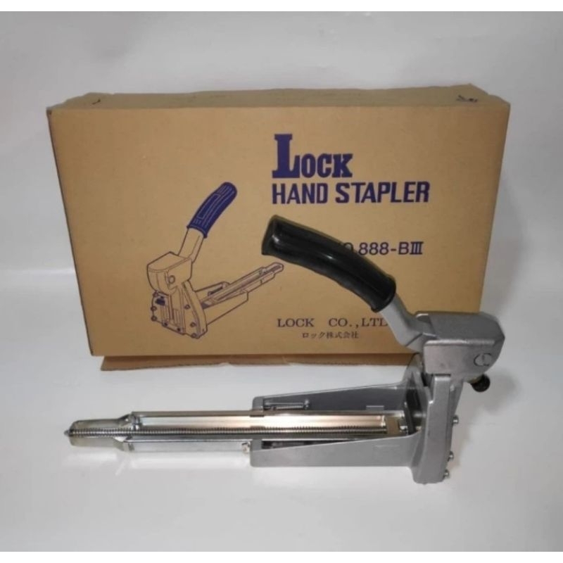

Alat staples kardus katon 19mm / Lock hand stapler ori JAPAN