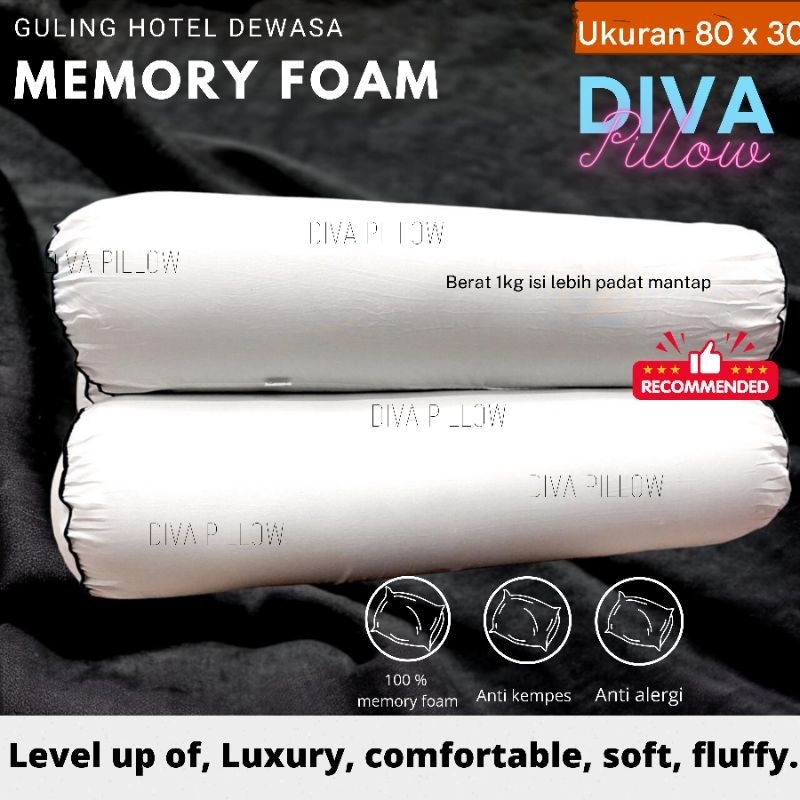 BANTAL HOTEL DEWASA, PREMIUM UK 45 X 65. MEMORY FOAM.