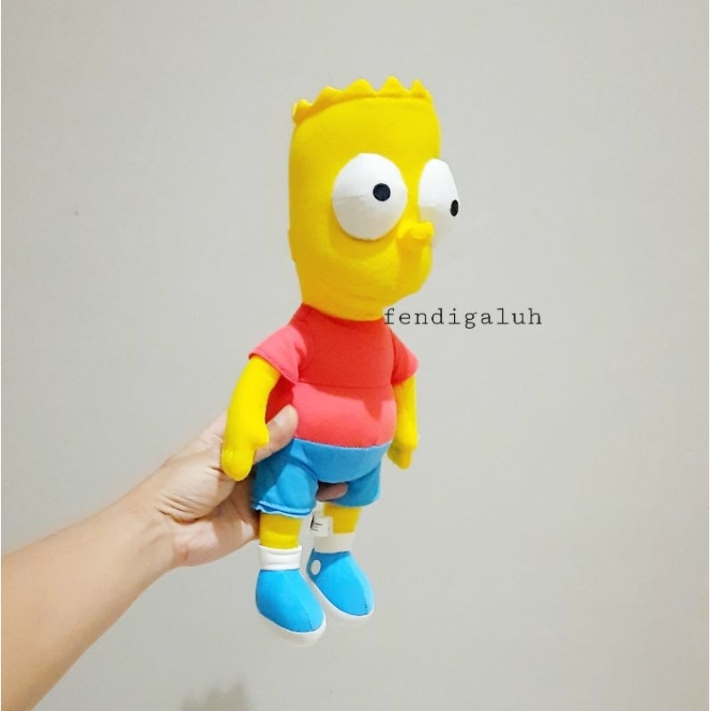 Boneka Bart Simpson Original Size 38 cm/ Boneka The Simpsons/ Simpsons