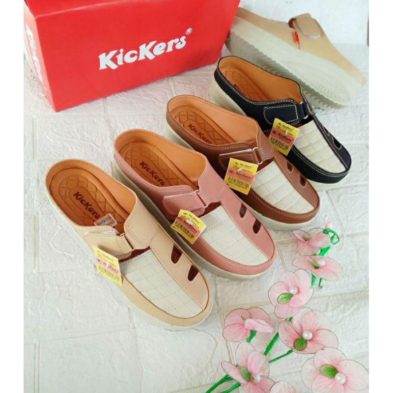 Sandal Wedges Kickers Wanita/ Sandal Kekinian Wanita/ Sandal lebaran