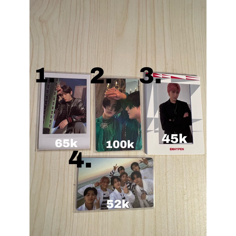 PHOTOCARD ENHYPEN OFFICIAL DIMENSION