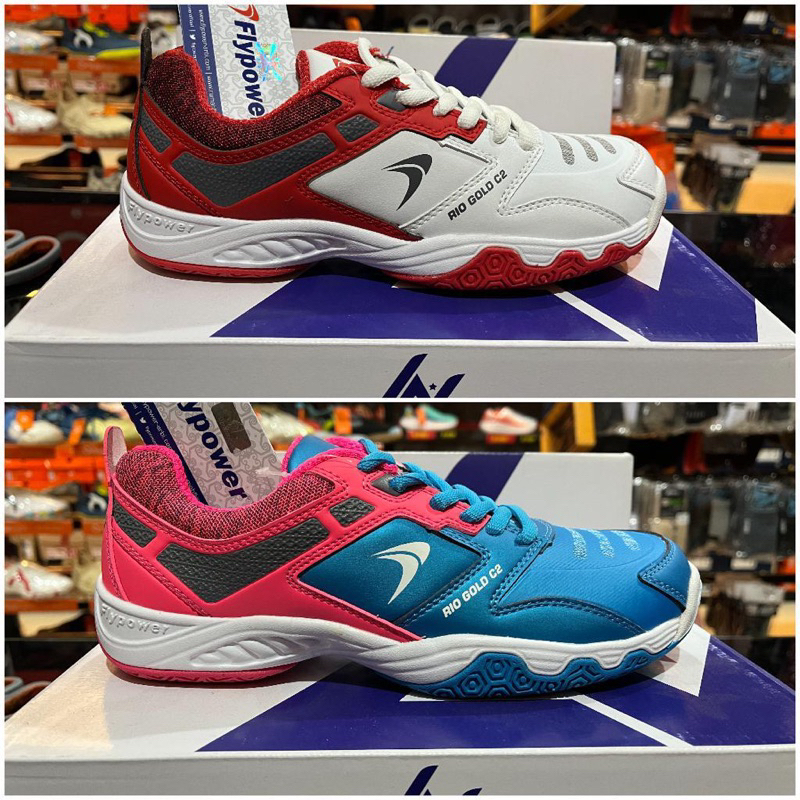 Sepatu Badminton Flypower Rio Gold C2