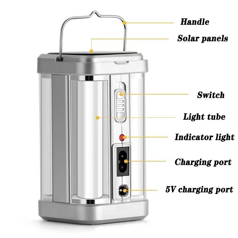 Lampu Emergency / Lentera Emergency 4 Sisi 40 Watt PUSH ON YG-7977 Lampu Solar Emergency