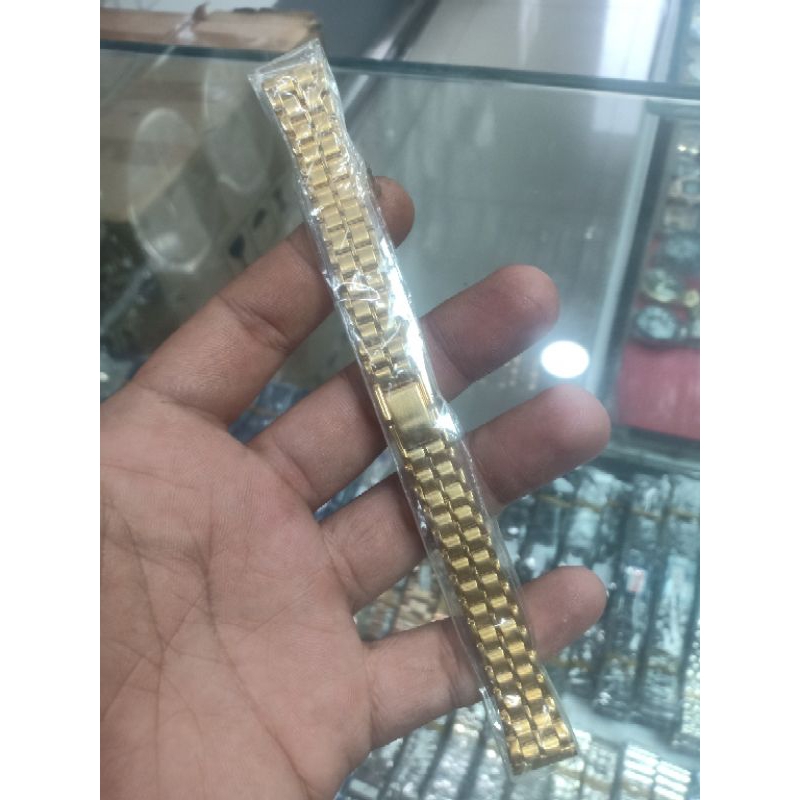 strap tali jam tangan rantai gold ukuran 14