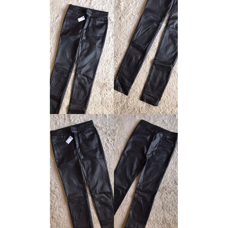 LEATHER PANTS / JEANS CREAM