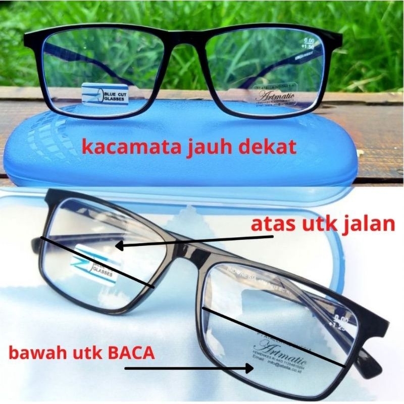 KACAMATA PLUS 2 IN 1 | KACAMATA BACA / JALAN | KACAMATA DOUBLE FOKUS | KACAMATA ANTI RADIASI | KACAM