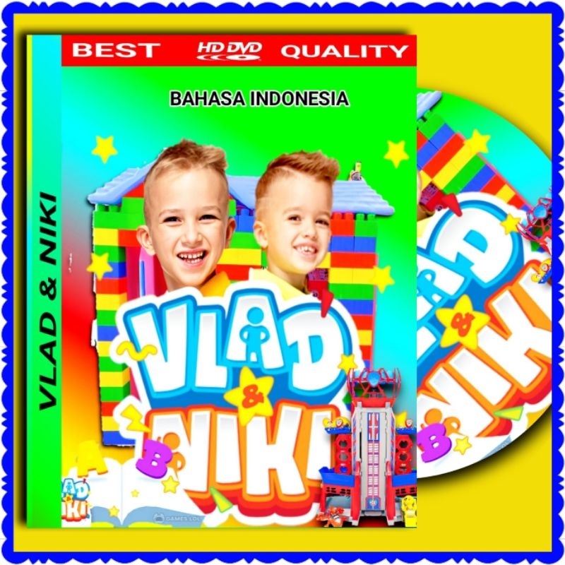 KASET DVD VLAD DAN NIKI DUBBING BAHASA INDONESIA-VLAD NIKI-VLAD AND NIKI SUPER HERO-MAINAN VLAD DAN 