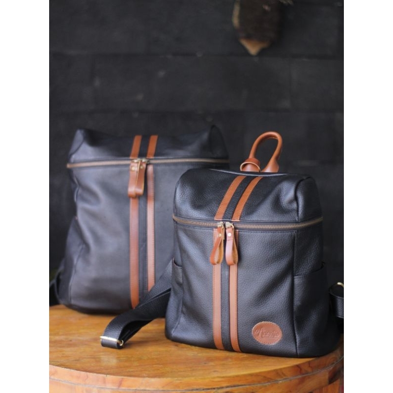 NEW BACKPACK WANITA / RANSEL KULIT / TAS PUNGGUNG WANITA / TAS LAPTOP "FENANTIO" by anantio