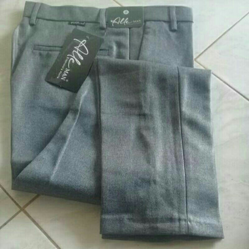 Celana kantor pria Celana Kantor Slimfit Celana Metalik Jumbo ( 38 - 44 )