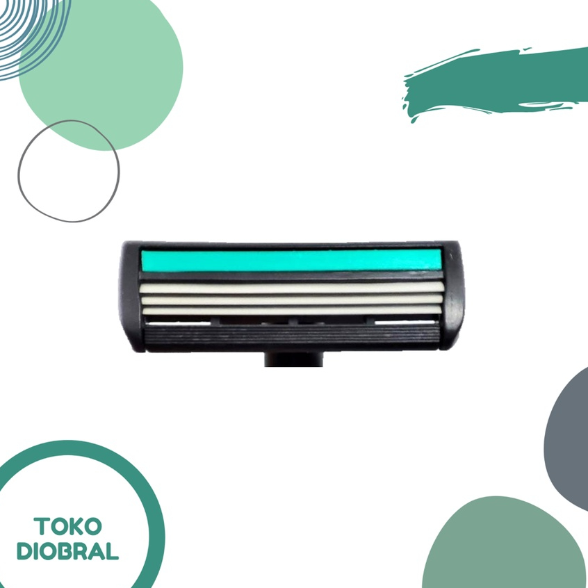 Alat Cukur Kumis Jenggot Razor Disposable Pisau Cukur 3Mata Silet