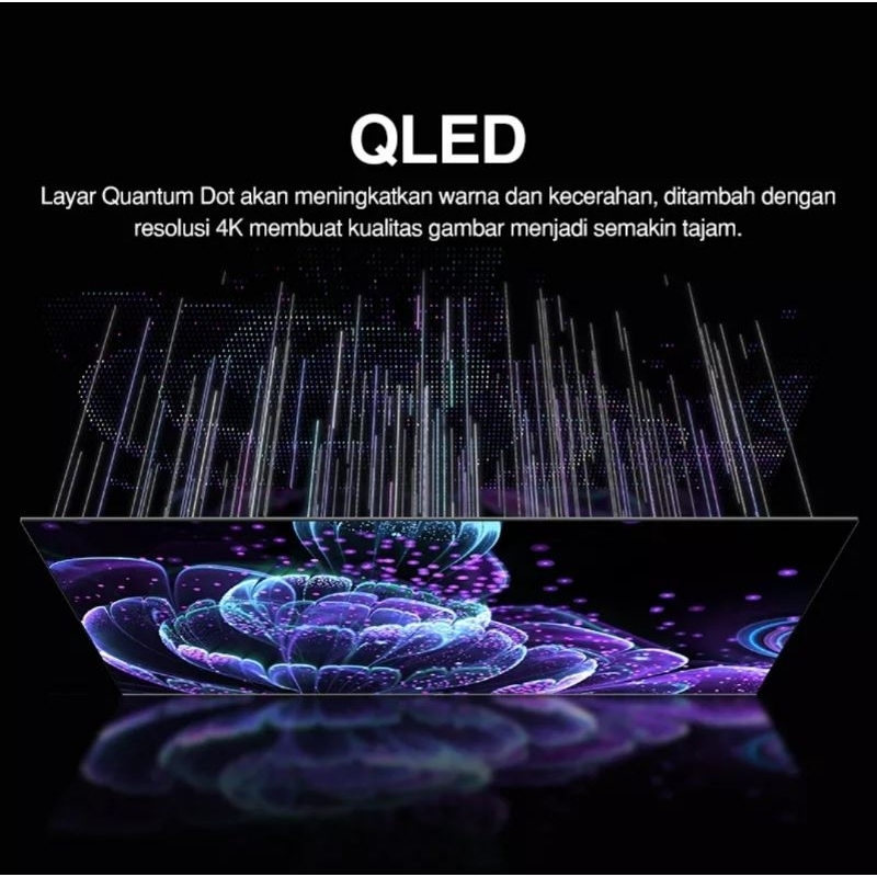 TCL 55C635 Smart TV 55 Inch QLED Google TV 4K UHD HDR+ ONKYO Garansi Resmi