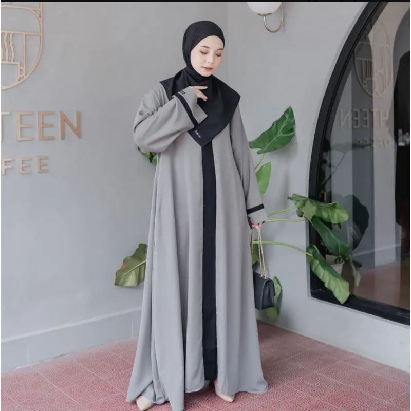 ABAYA GAMIS MUSLIM SIMPLE BAJU LEBARAN HARI RAYA
