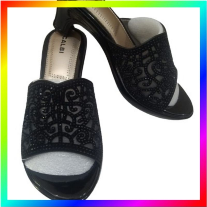 sandal calbi crx heel 5 cm fashion