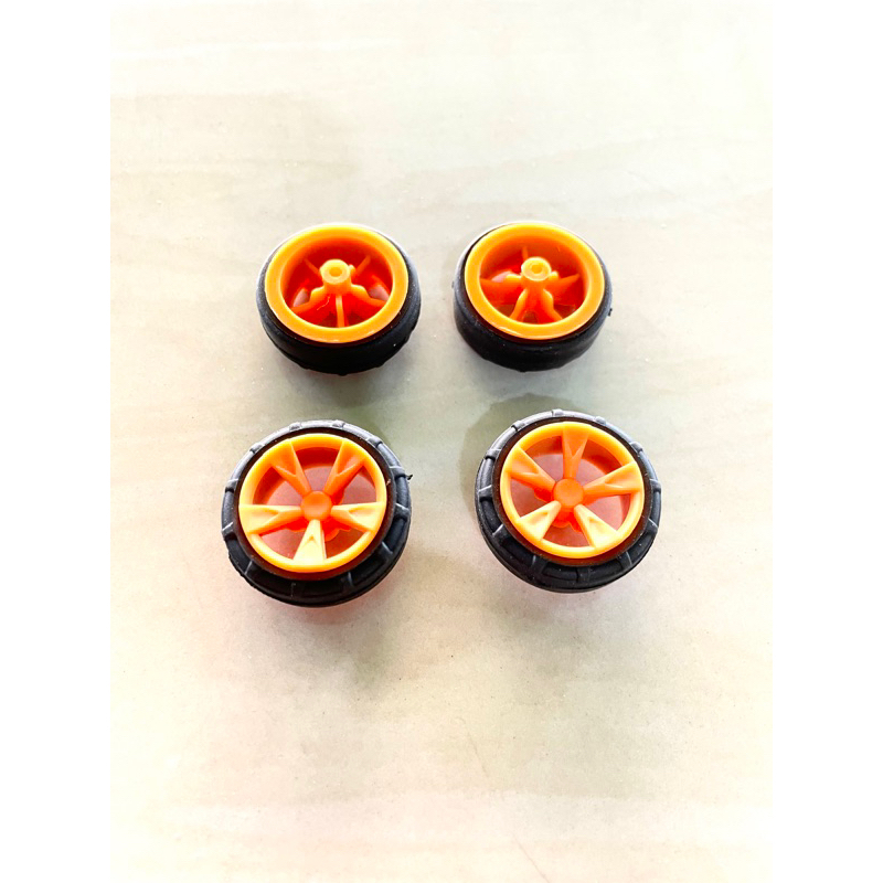 Rep. Tamiya Ban Medium Tires Super Hard Arched Black Orange Color Ban Tamiya Super Hard Tamiya 4 pcs Ban Karet