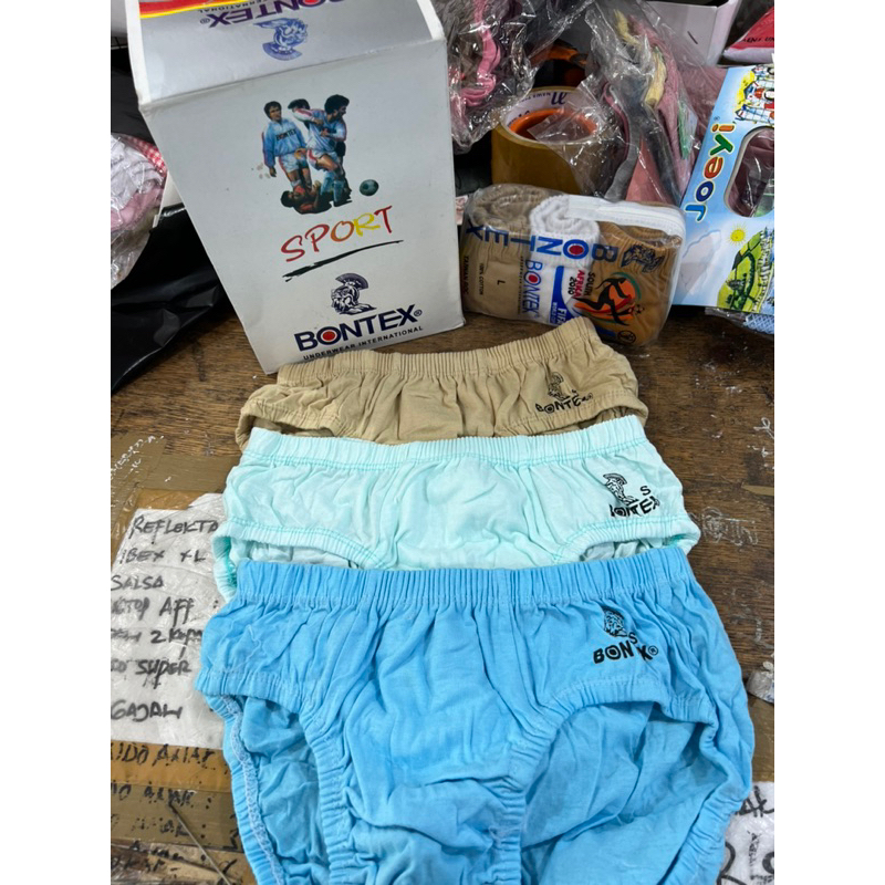 (COD) CD pria celana dalam laki BONTEX 701 Sport tas sleting