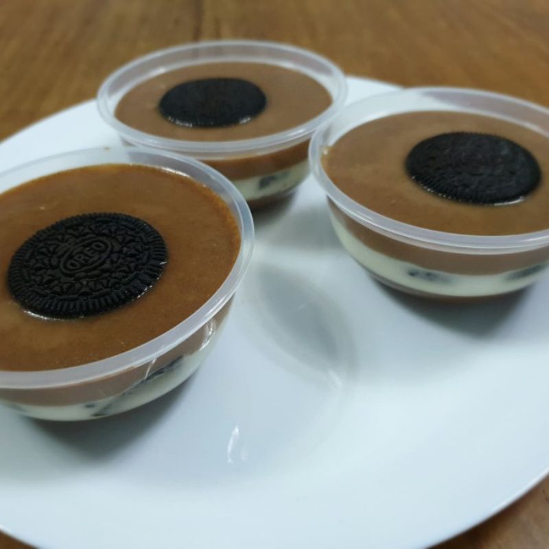 

puding coklat & oreo