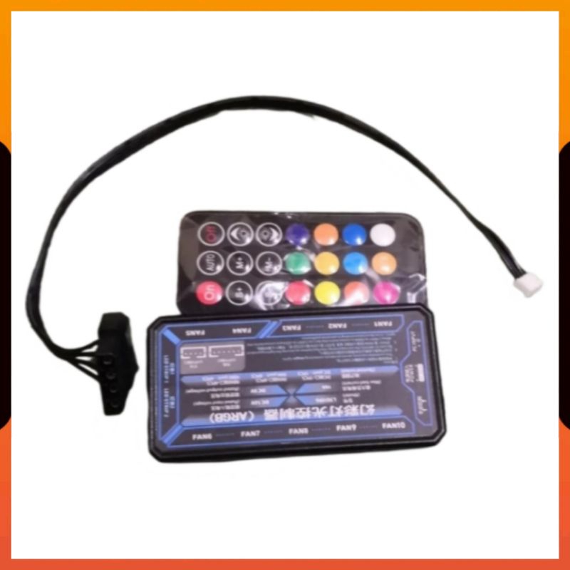 (COD) FAN CONTROLLER 10 PORT + REMOTE UNTUK FAN CASE RGB