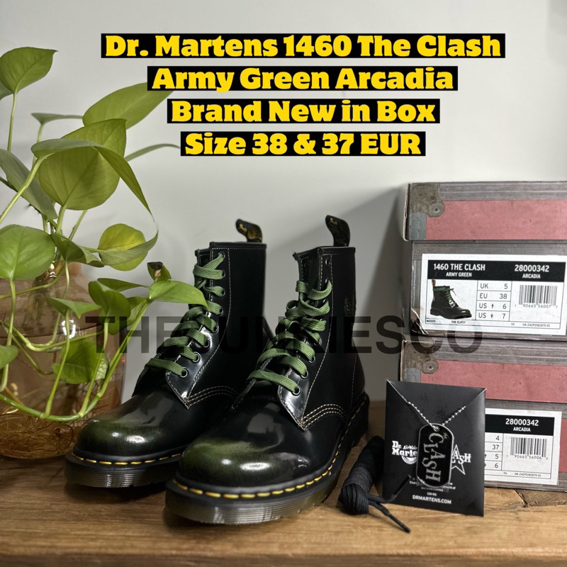 Sepatu Dr. Martens The Clash Army Green Arcadia