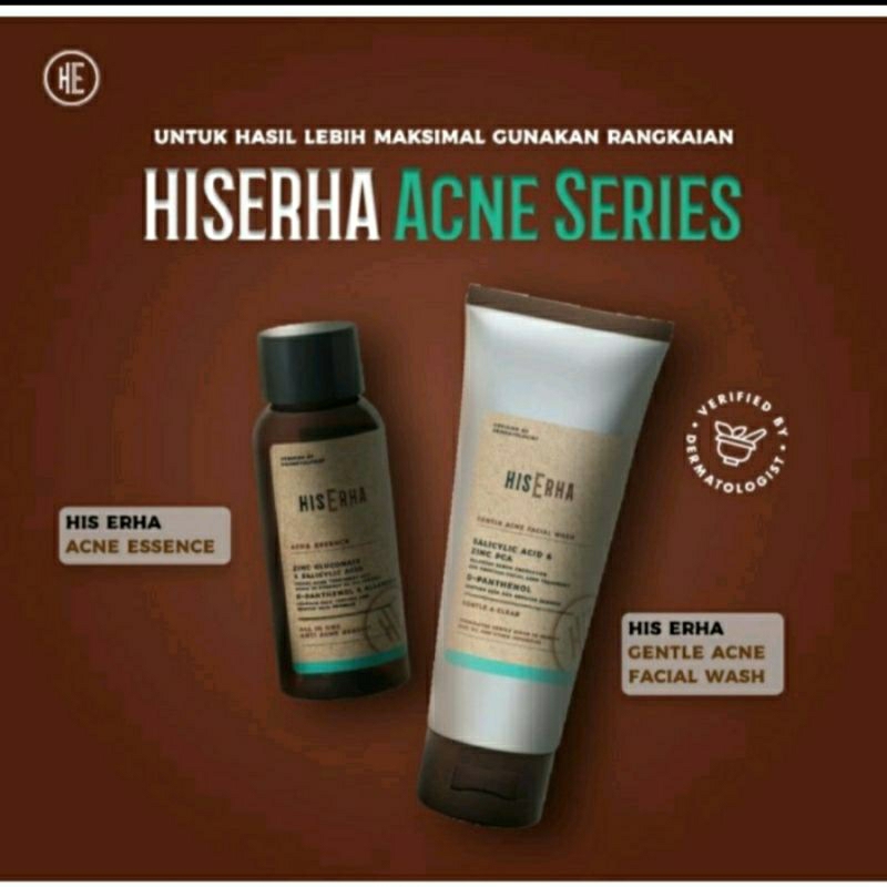 HIS ERHA Gentle Acne Facial Wash 100gr - Sabun Cuci Muka Kulit Berjerwat