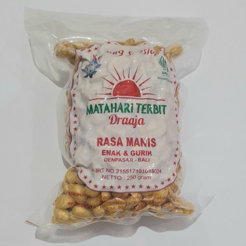 Kacang Bali merk Matahari Terbit rasa manis 250 gram