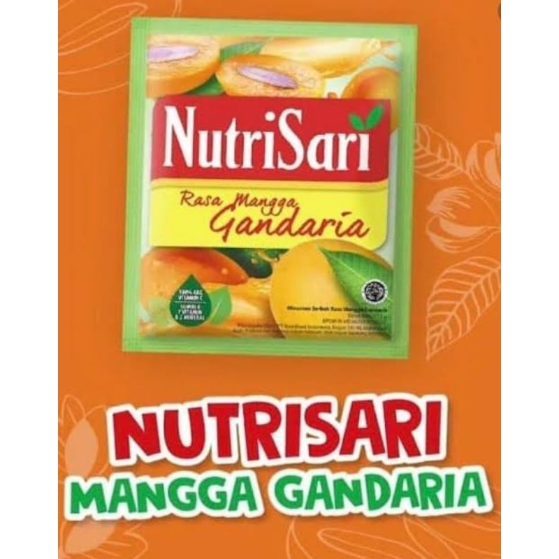 

NUTRISARI MANGGA GANDARIA Serbuk Minuman Sari Buah Mangga 10sch