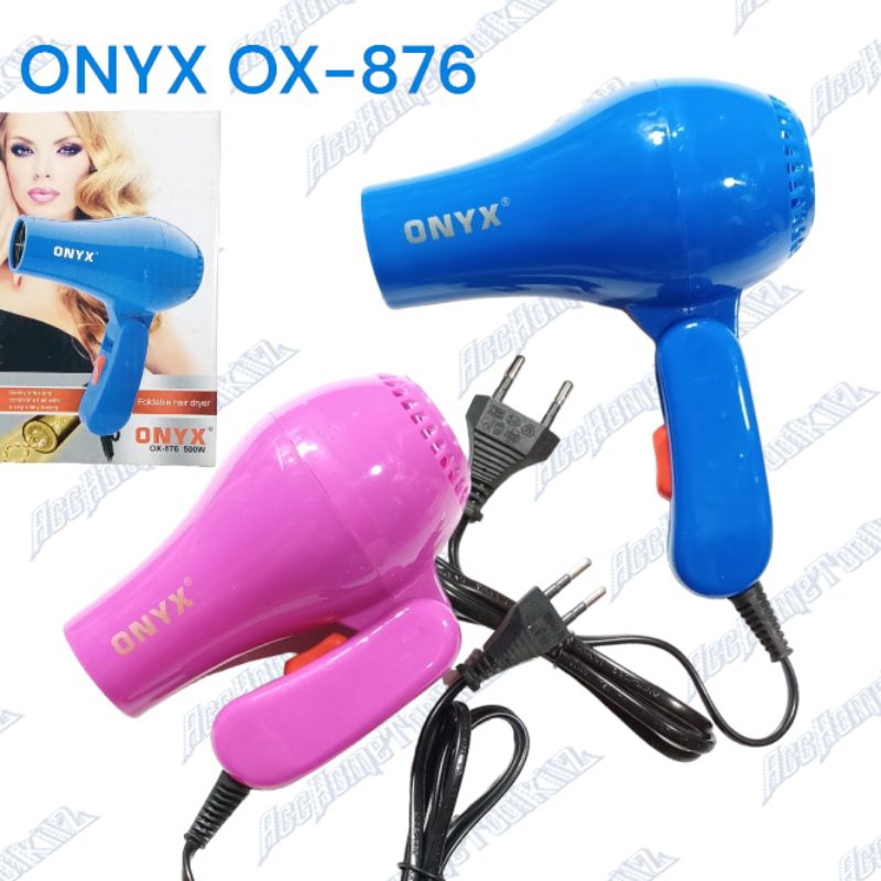 Hair Dryer Lipat Mini ONYX - 876 500 Watt / Pengering Rambut